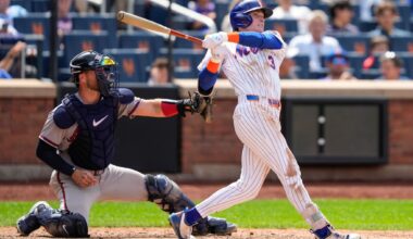 Mets rookie outfielder Carson Benge leaves game with left wrist soreness after making sliding catch
