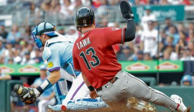 Nolan Arenado has 2 homers and 4 RBIs as the Diamondbacks rout the Braves 10-3