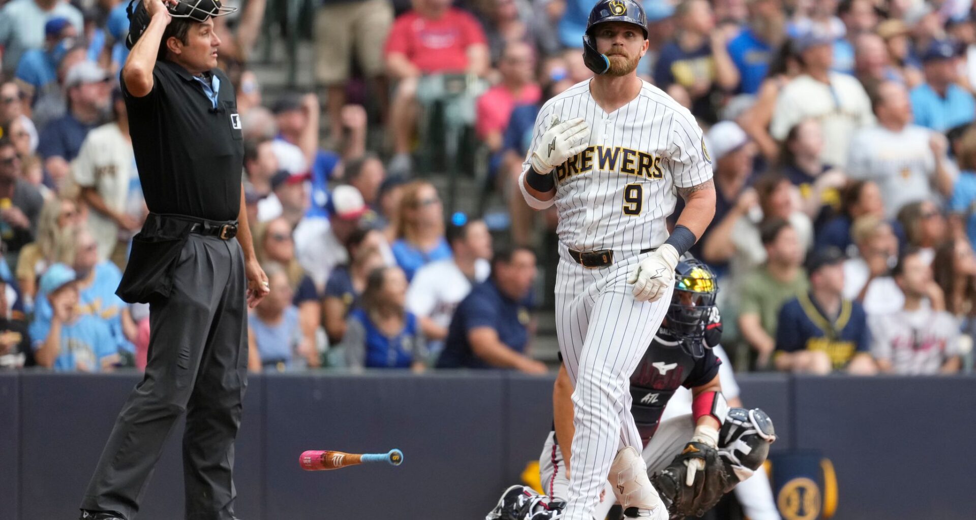 Jake Bauers homers and Logan Henderson delivers in Brewers' 4-1 victory over Braves
