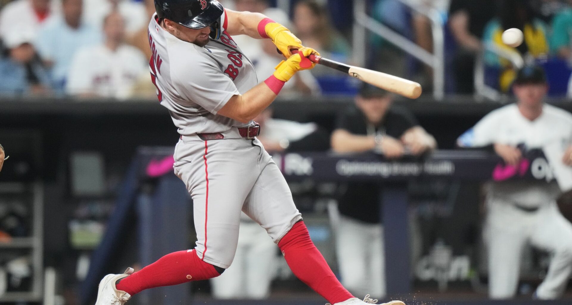 Anthony Seigler hits go-ahead triple in 9th and Red Sox beat Marlins 4-2