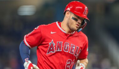 Mike Trout hits a birthday home run for record-tying sixth time in Angels win over Marlins