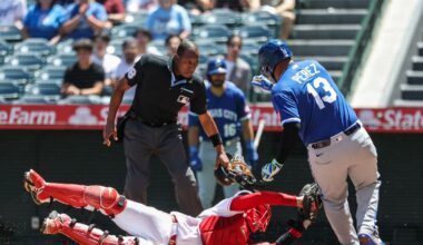 Angels narrowly avoid no-hitter in shutout loss to Royals