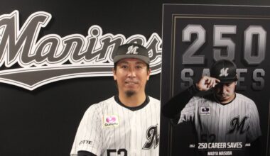 Marines’ Masuda logs 250th career save, fifth all-time in NPB