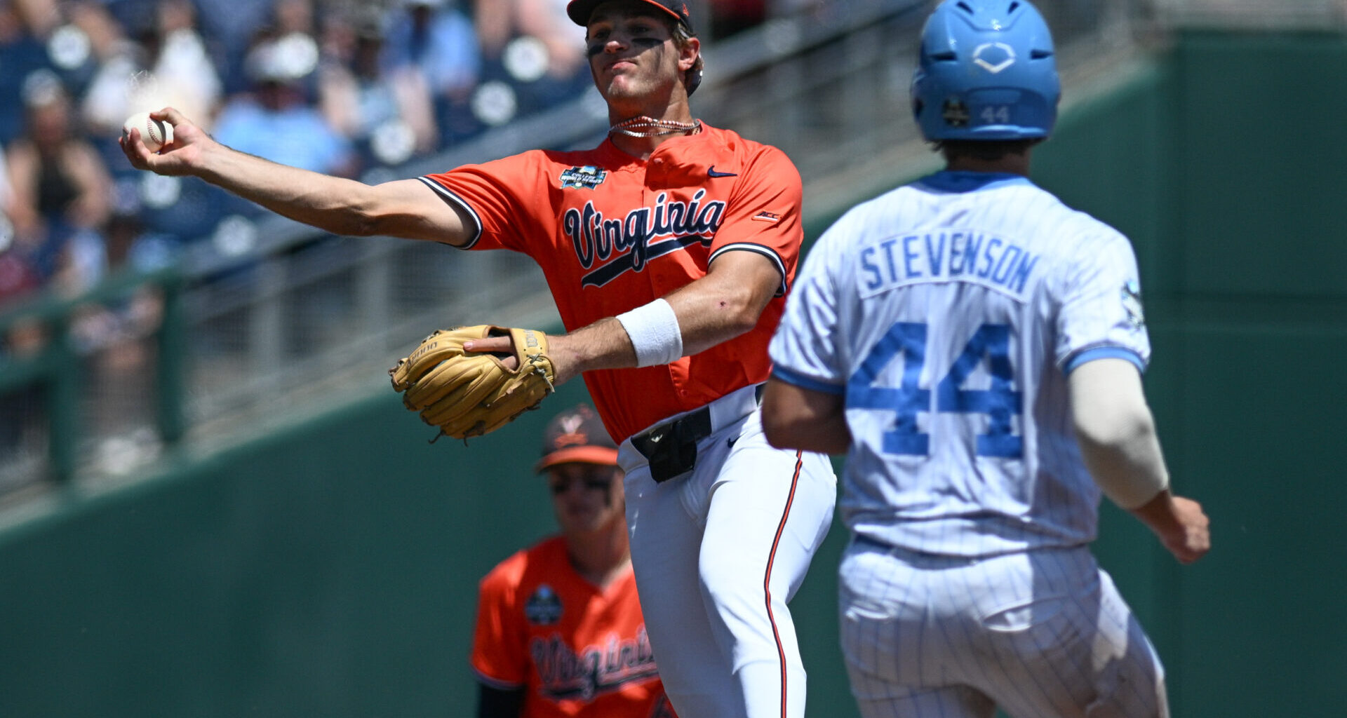 NCAA Baseball: College World Series-North Carolina v Virginia