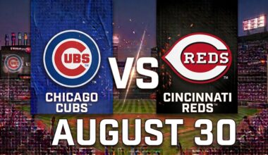 Cubs vs Reds August 30