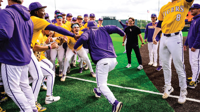 LSUBaseballVTennessee040526_CadeArrambideJayJohnson_LSUAthletics
