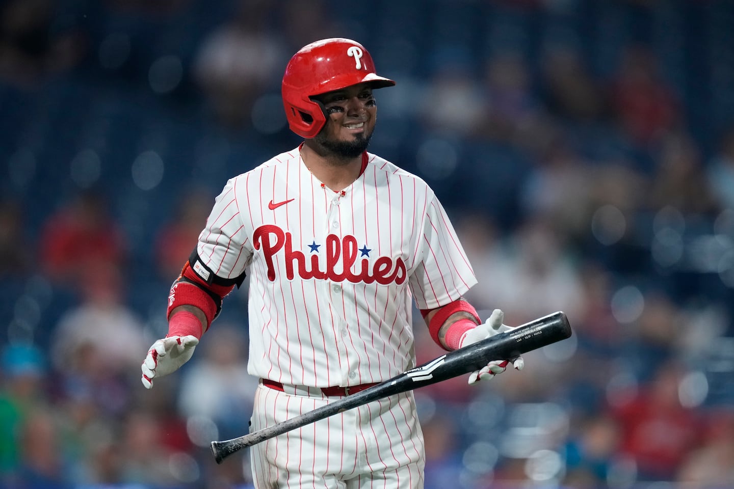 Luis Arraez, who was hitting .324 at the time, was traded from the Giants to the Phillies.