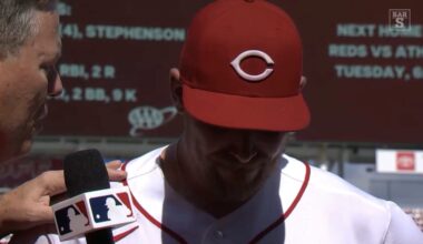 Tyler Stephenson gets emotional in interview ahead of MLB trade deadline