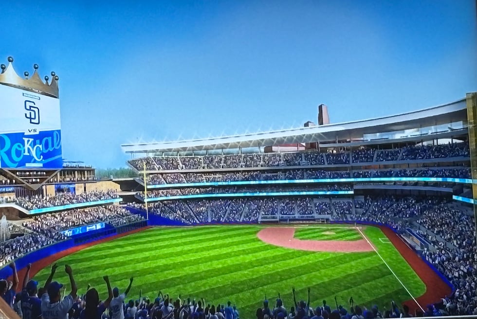 The Kansas City Royals released additional renderings of their proposed stadium at Crown...