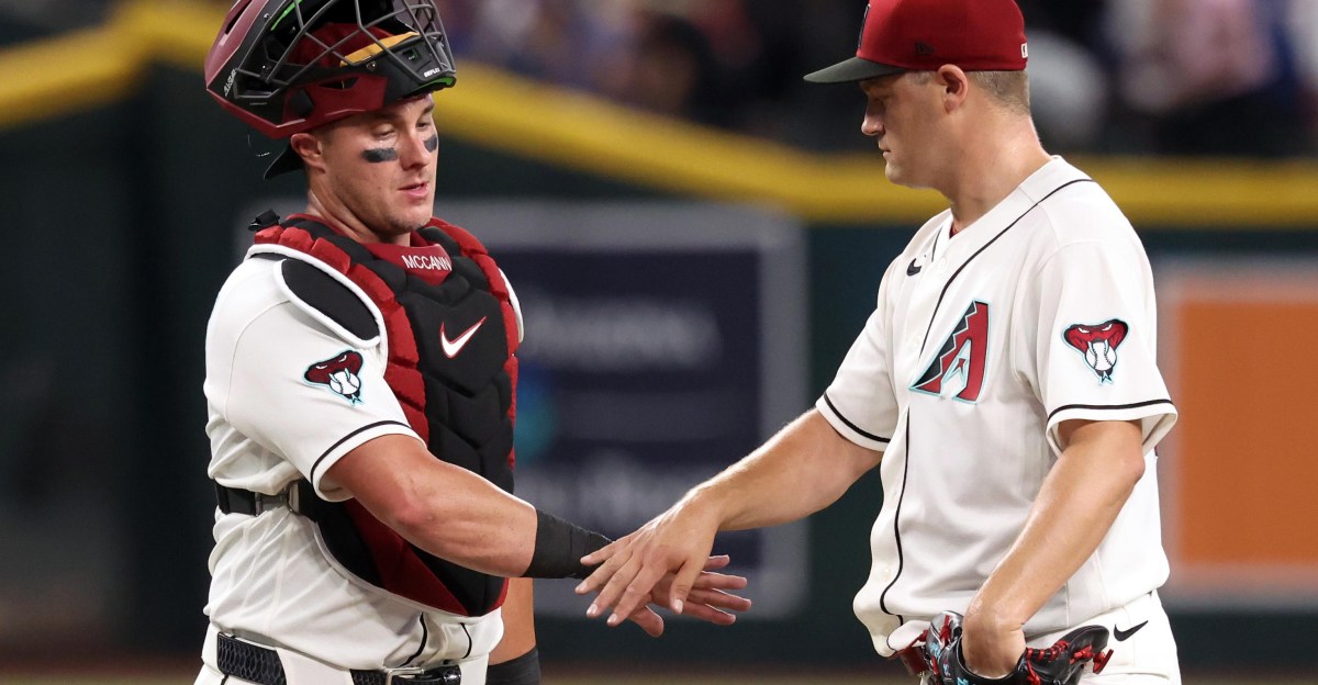 Diamondbacks survive late Sewald meltdown, beat Guardians 12-8