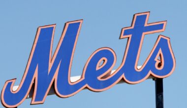 The logo of the New York Mets