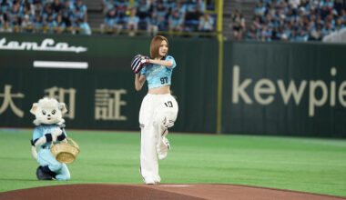 Hearts2Hearts Lights Up Tokyo Dome with Opening Performance and First Pitch at Japanese Baseball Game