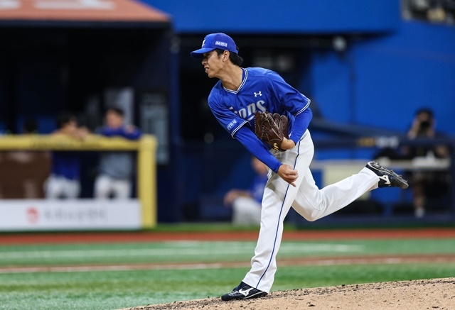 Satoshi, who should help Samsung's bullpen. Photo = Courtesy of Samsung