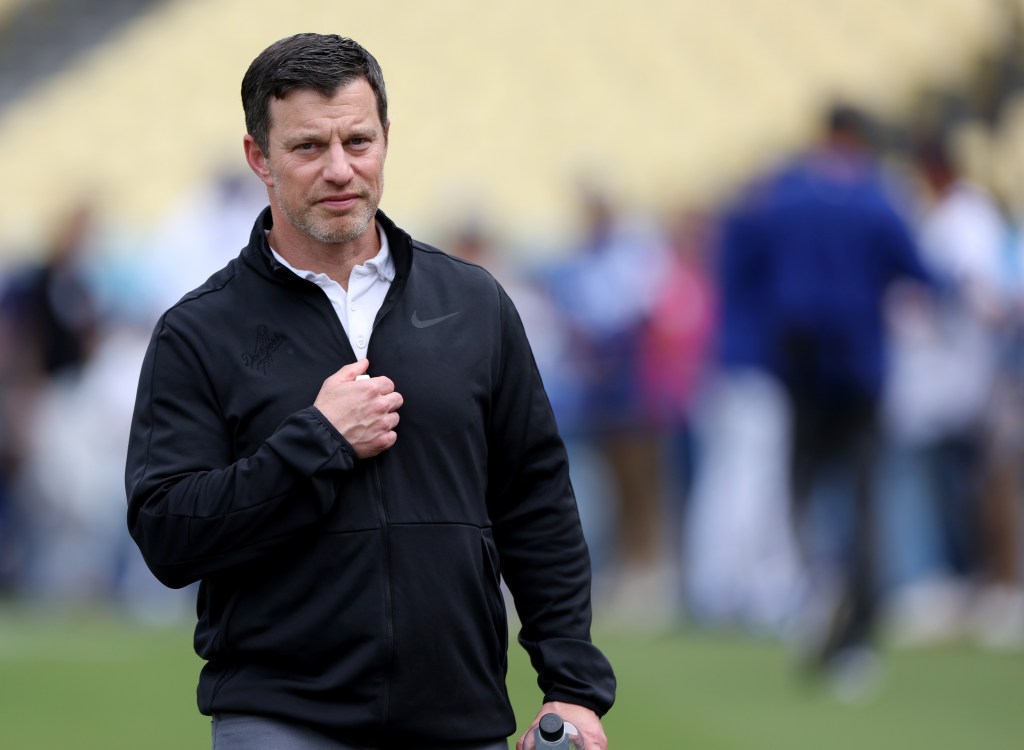 President of Baseball Operations Andrew Friedman on the field.
