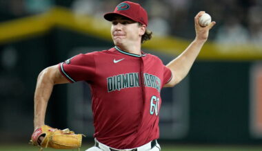 Bratt Ks 9 in 7 1-hit innings for 1st win in majors, helping Diamondbacks rout Padres 10-4