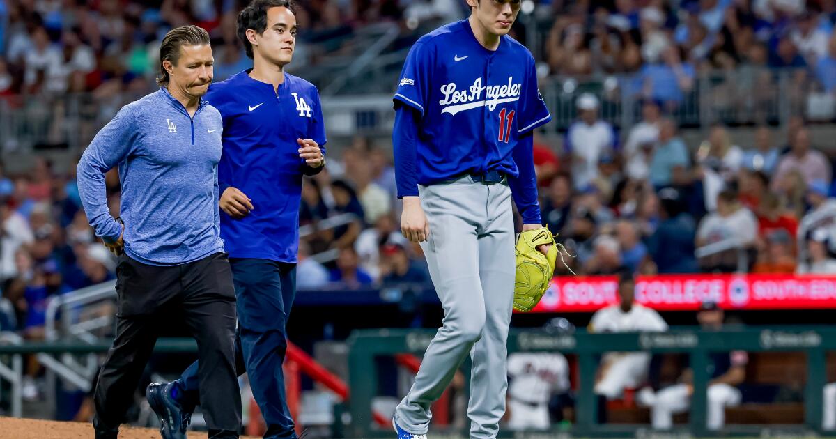 Roki Sasaki exits Dodgers game early with blister on finger