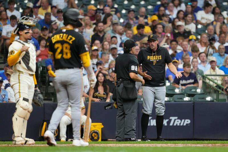 Don Kelly gets ejected (again), and Pirates fall to NL Central-leading Brewers – Butler Eagle