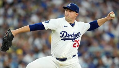 Los Angeles Dodgers pitcher Tarik Skubal (29) throws