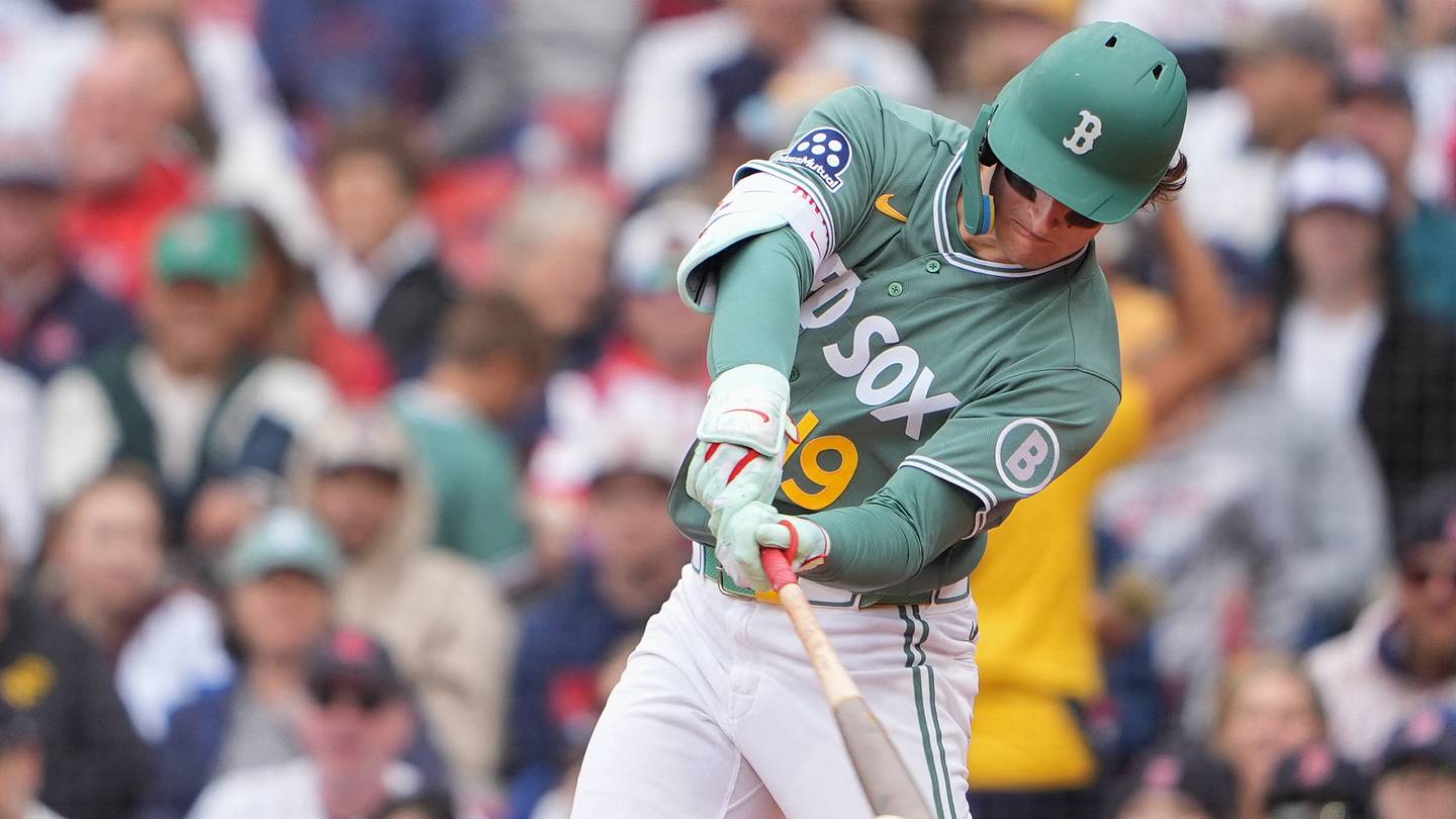 Boston Red Sox left fielder Roman Anthony.
