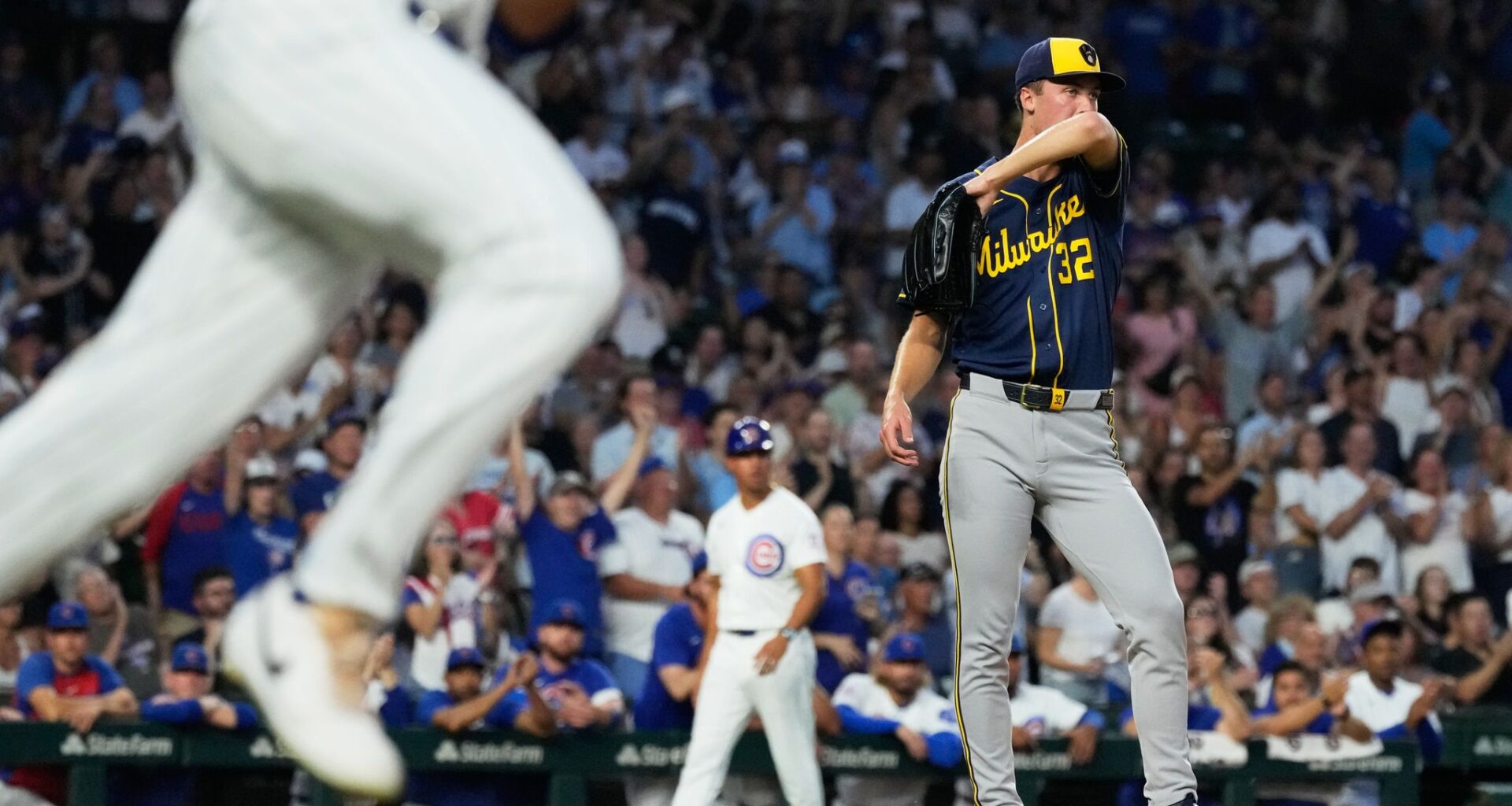 Brewers' Jacob Misiorowski matches career worsts in runs allowed and walks in rough start vs. Cubs