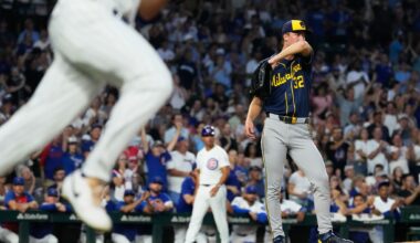 Brewers' Jacob Misiorowski matches career worsts in runs allowed and walks in rough start vs. Cubs
