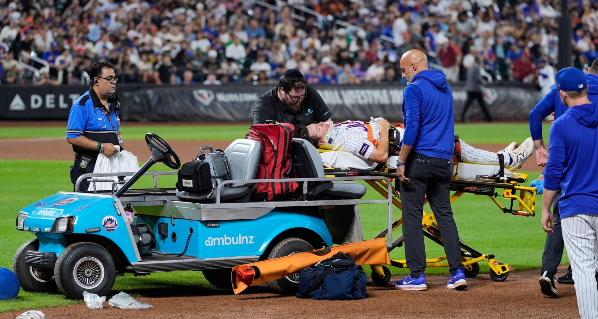 Mets ' Jared Young to miss rest of season because of concussion sustained in collision