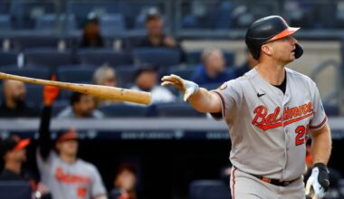 Pete Alonso homers twice to take over AL lead as Baltimore Orioles rout New York Yankees in doubleheader opener