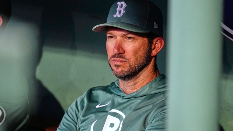 Chad Tracy Red Sox manager Craig Breslow