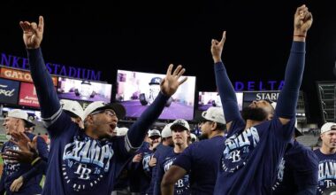 Rays clinch 5th AL East title with 6-1 victory at Yankee Stadium in 2nd game of doubleheader