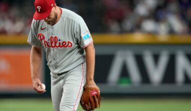Phillies' 6-game winning streak ends with 1-0 loss to Arizona Diamondbacks
