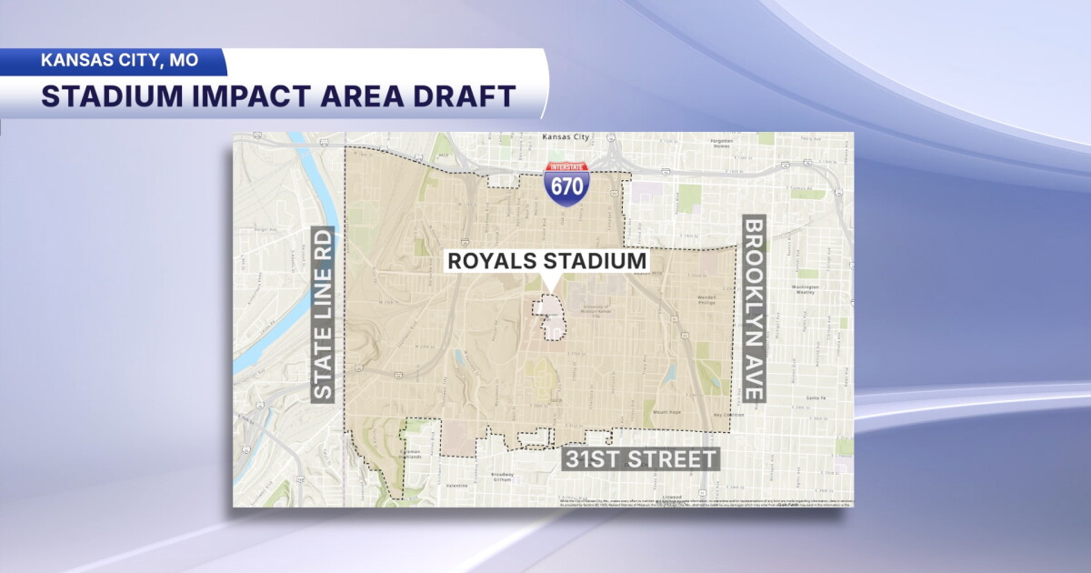 Draft for Royals stadium impact area map revealed