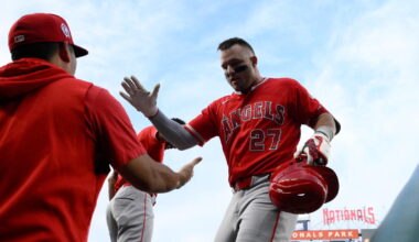 Mike Trout's first home run in a month can't save Angels in loss
