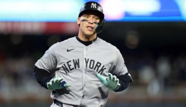 Aaron Judge Exits Early Against Twins With Right Lower Leg Tightness
