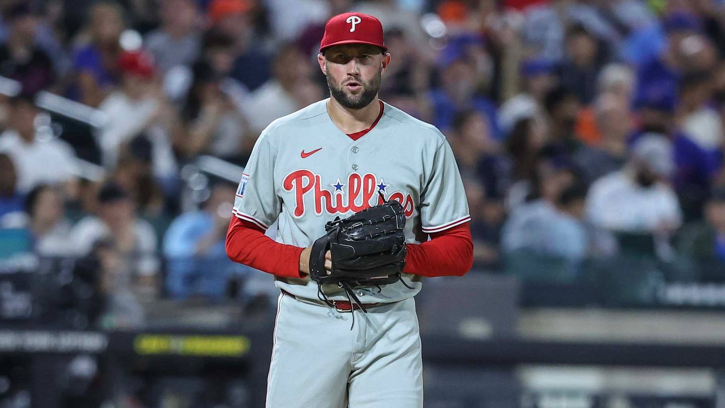 Sep 18, 2026; New York City, New York, USA;  Philadelphia Phillies starting pitcher Tim Mayza (37) pitches in the first inning against the New York Mets at Citi Field.  Mandatory Credit: Wendell Cruz-Imagn Images
