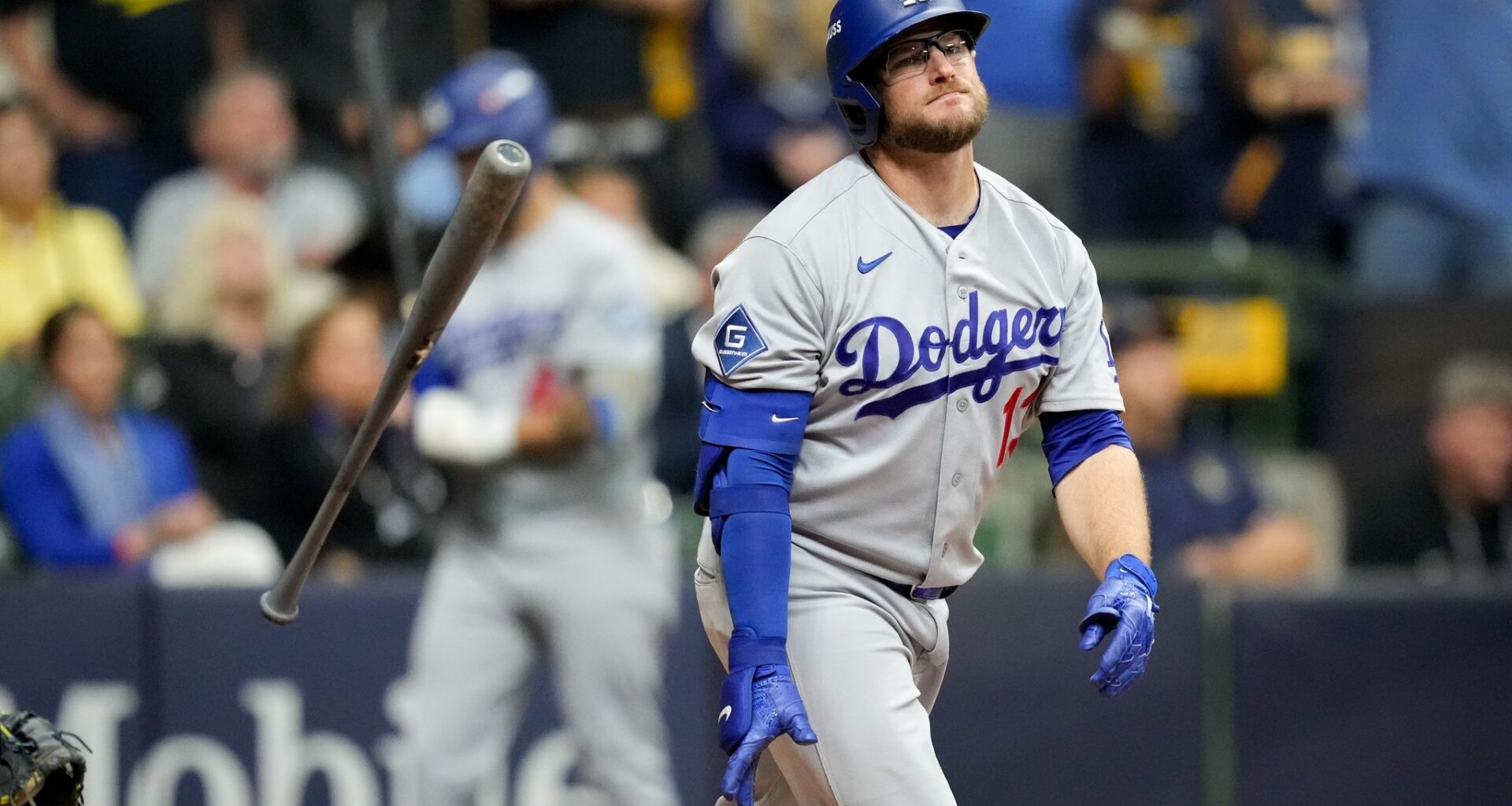 Dodgers shut down by Brewers in NLCS opener as lineup struggles again
