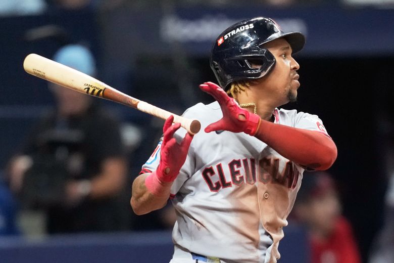 José Ramírez and the Cleveland Guardians took the first game of the American League Championship Series, defeating the Tampa Bay Rays 7-3 on Monday.