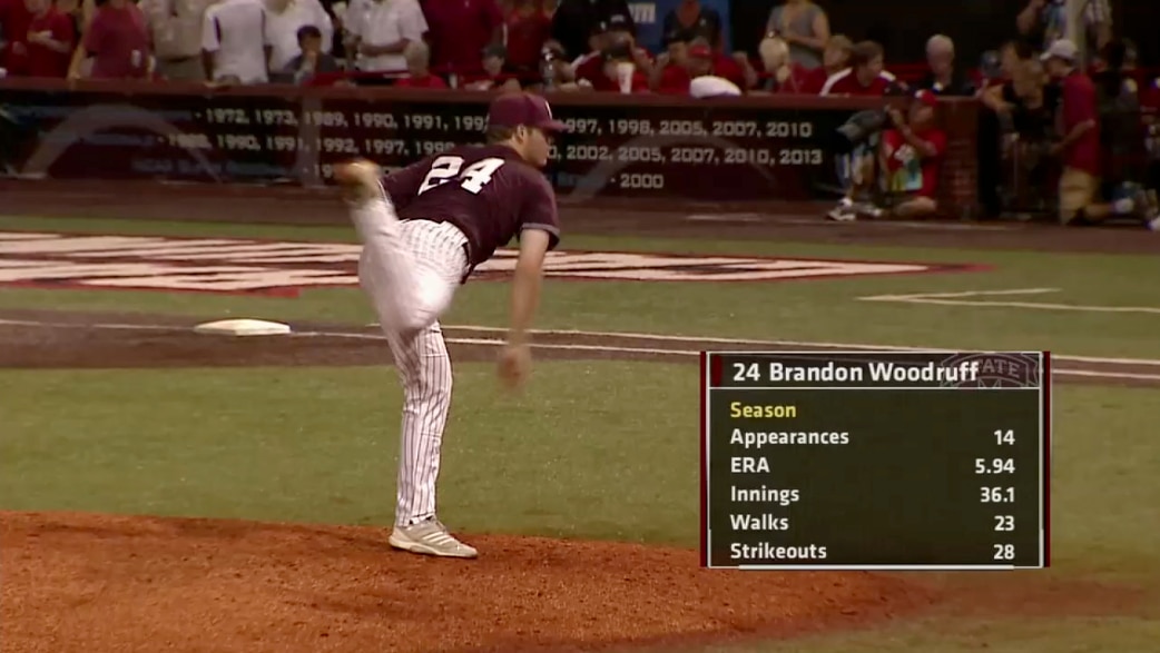 Brandon Woodruff's lone NCAA baseball tournament appearance in 2014