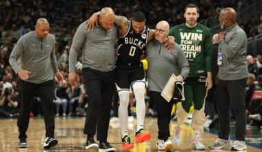 NBA Playoffs: Bucks' Damian Lillard leaves Game 4 matchup with Pacers early with lower leg injury