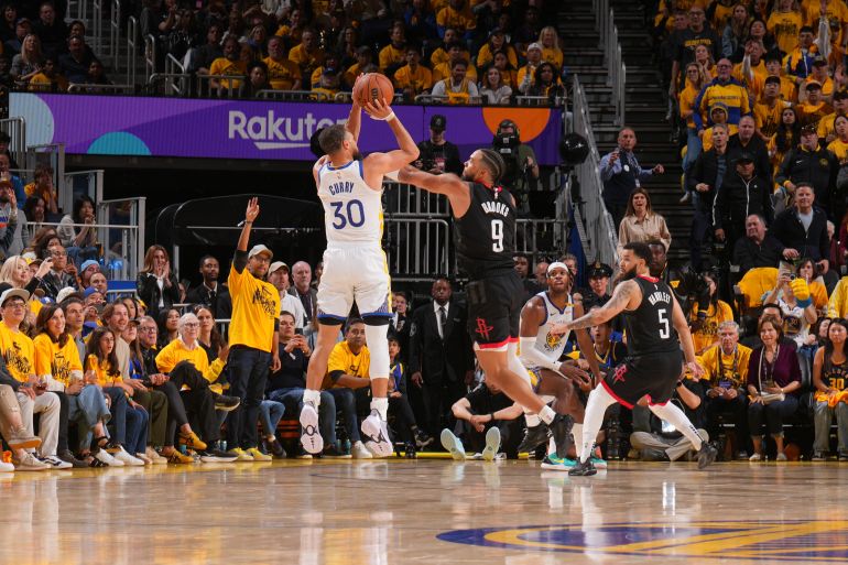 Stephen Curry in action.