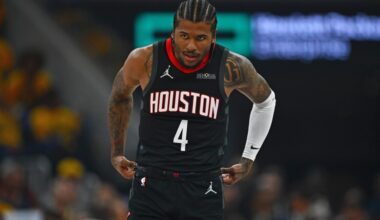 Houston Rockets' Jalen Green chirps Warriors' Draymond Green after loss