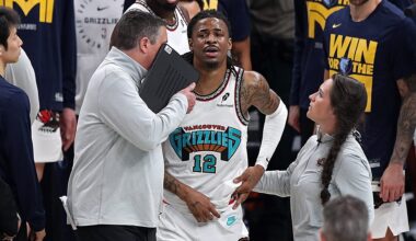 Grizzlies guard Ja Morant exits playoff game vs. Thunder after taking a hard fall