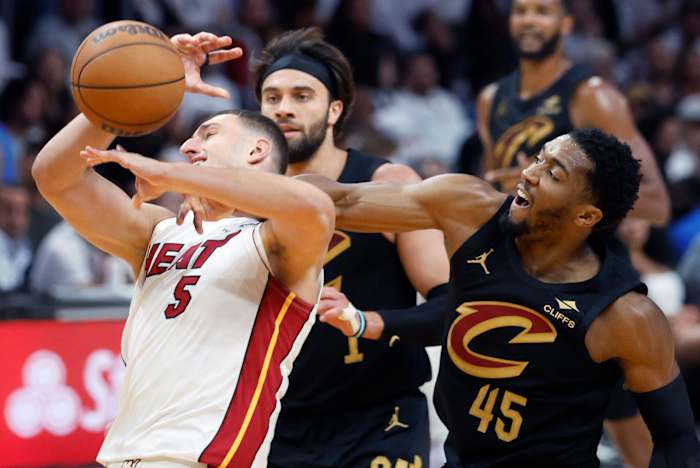 Cavs win by 55 points to sweep Heat and finish off most lopsided series in NBA playoff history