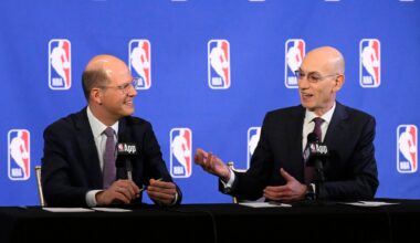NBA commissioner Adam Silver addresses the media before All-Star Weekend