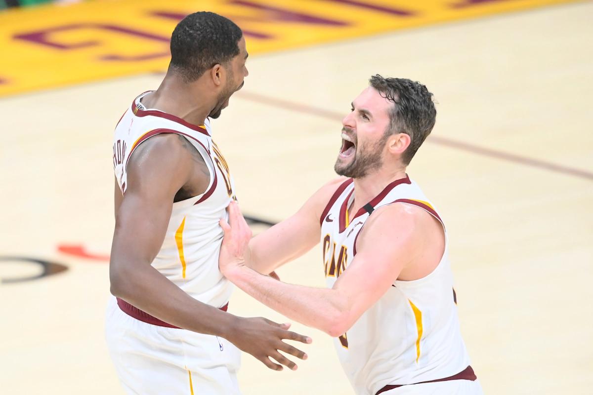 Why Kevin Love, Tristan Thompson had an emotional embrace before NBA playoff game
