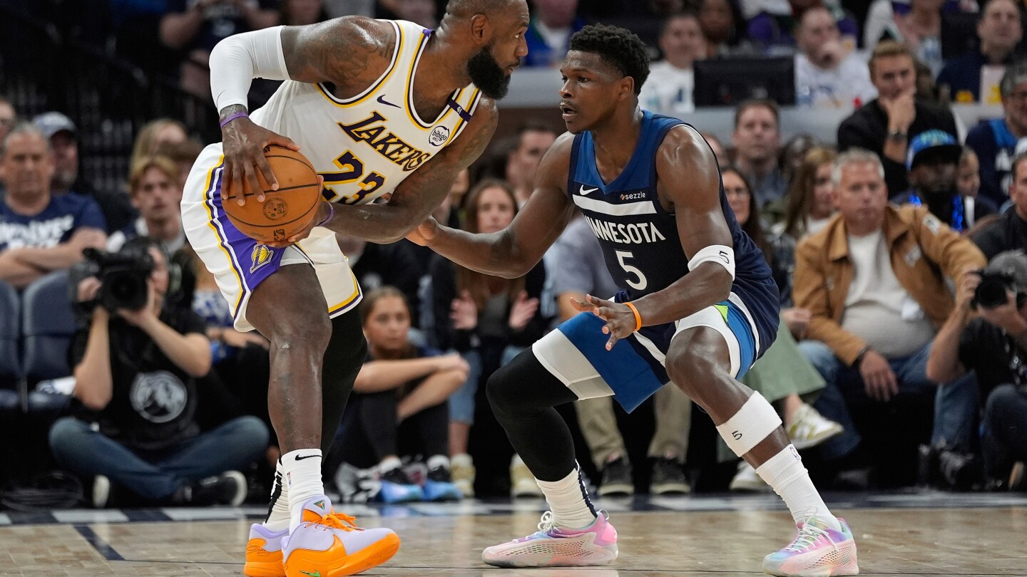 Anthony Edwards is 'just trying to be a pest' to LeBron James. The T-wolves won't back down from LA