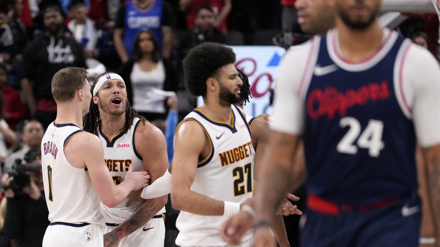 First-half skirmish between Nuggets and Clippers results in 6 technical fouls in Game 4
