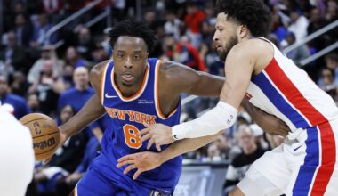 Pistons star Cade Cunningham tries to stay upbeat after ugly finish to Game 4 loss to Knicks