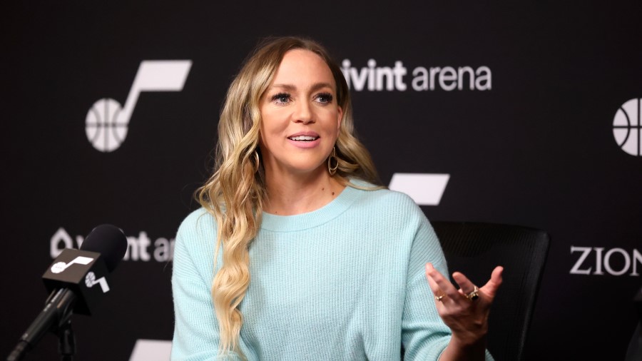 Utah Jazz owner Ashley Smith...