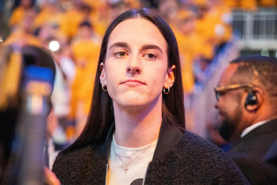 Indiana Fever guard Caitlin Clark at an NBA playoff game.Trevor Ruszkowski