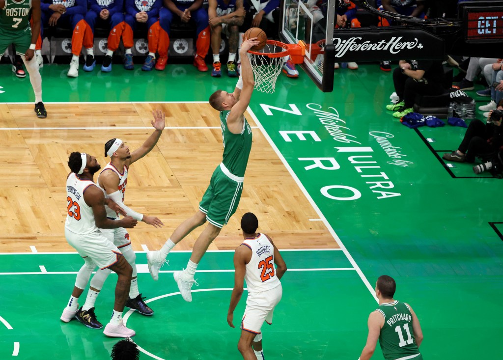 Porzingis has eight points through two games.